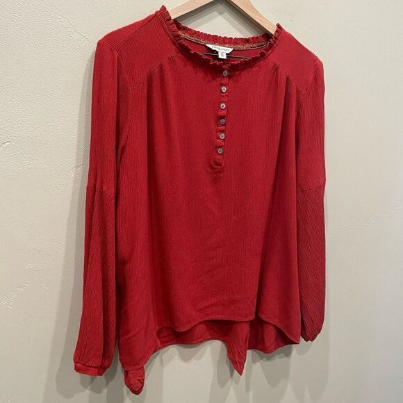 Frye and Co. Women's Red Blouse - Size: XL - Picture 5 of 8